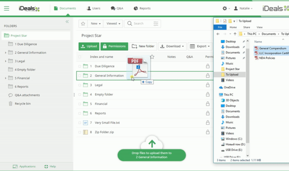 drag-and-drop iDeals